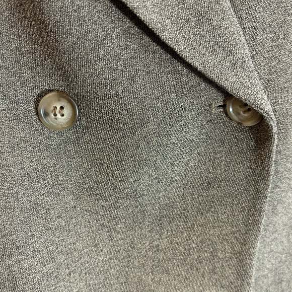 EMANUEL UNGARO Sz 12 Double Breasted Blazer Made in Honk Kong Shoulder Pads - Picture 4 of 9